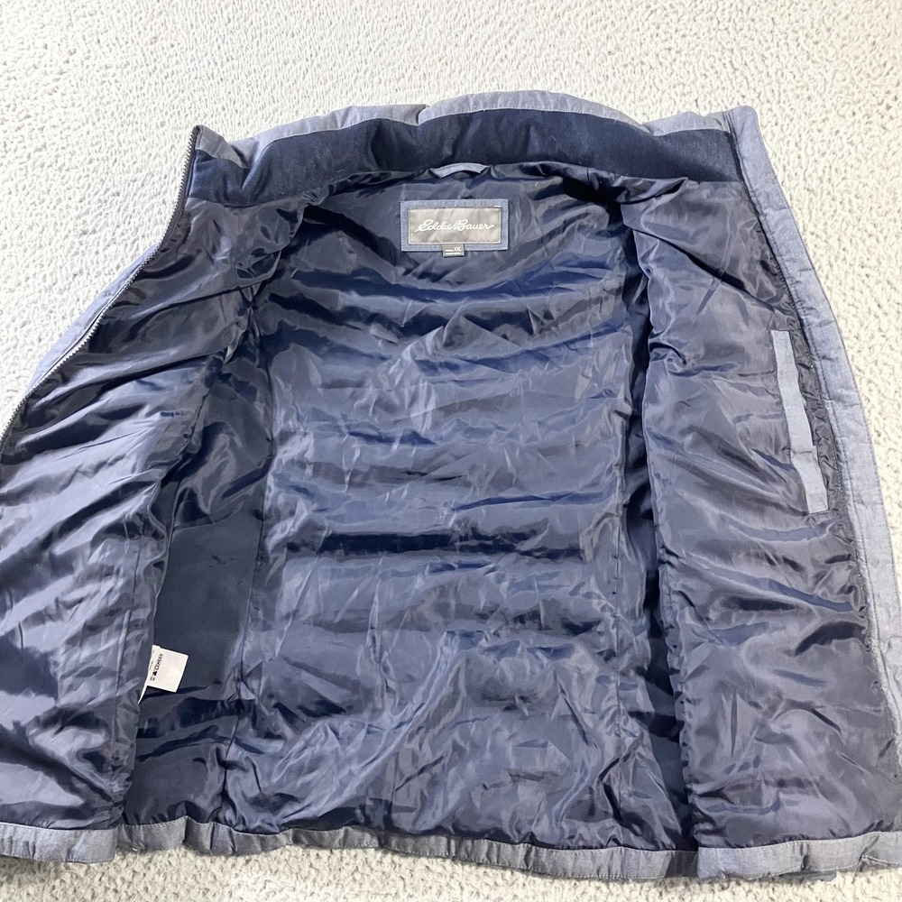 Eddie Bauer Vest Womens XXL Gray EB650 Down Quilted Puffer Winter Warm Outdoor - Picture 2 of 8